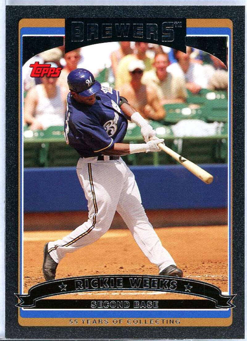 Rickie Weeks Card 2006 Topps Black #39 Image 1