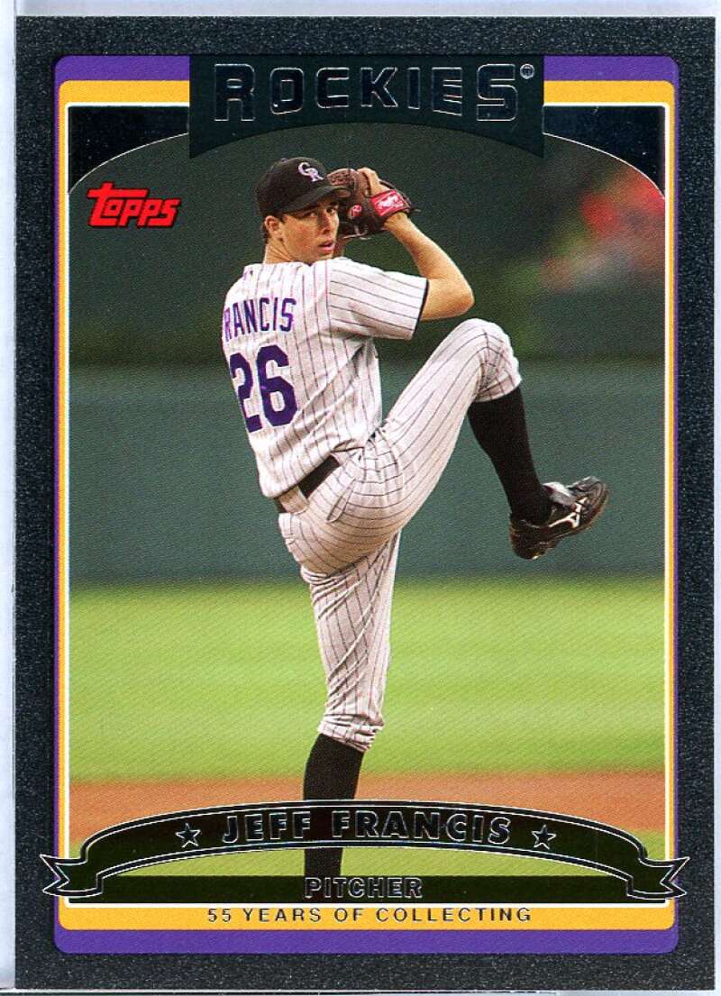 Jeff Francis Card 2006 Topps Black #46 Image 1