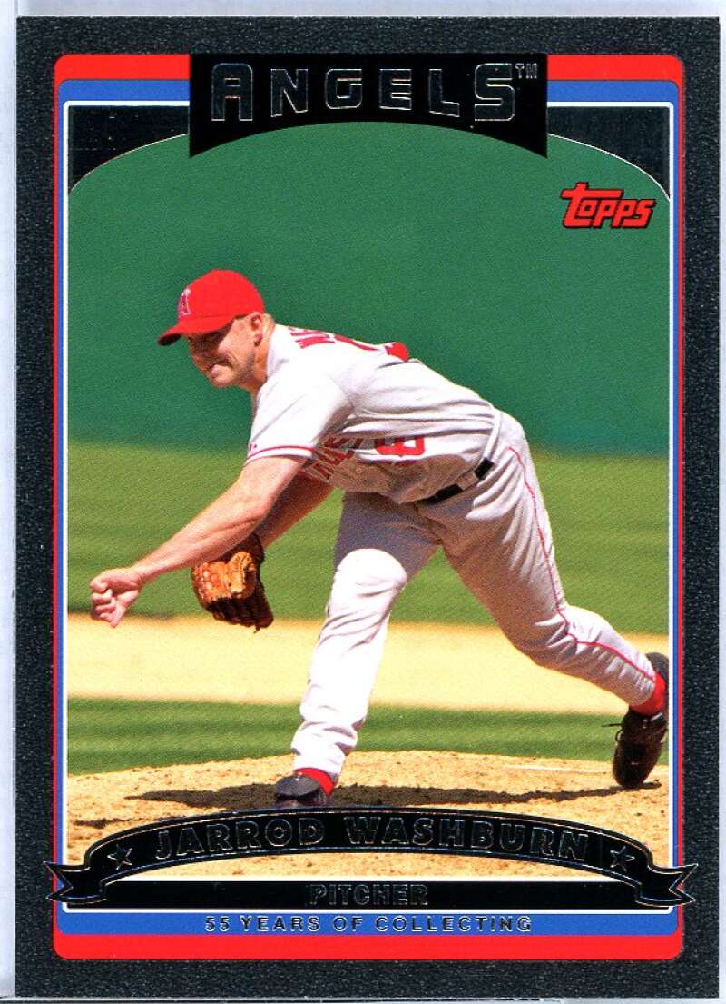 Jarrod Washburn Card 2006 Topps Black #56 Image 1