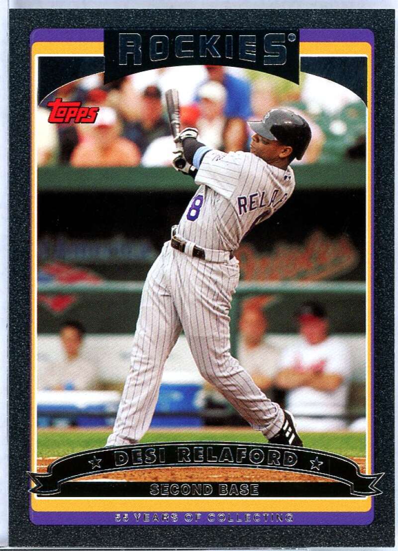 Desi Relaford Card 2006 Topps Black #63 Image 1