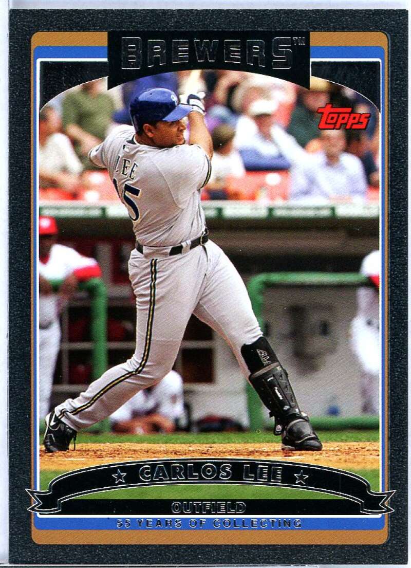 Carlos Lee Card 2006 Topps Black #70 Image 1