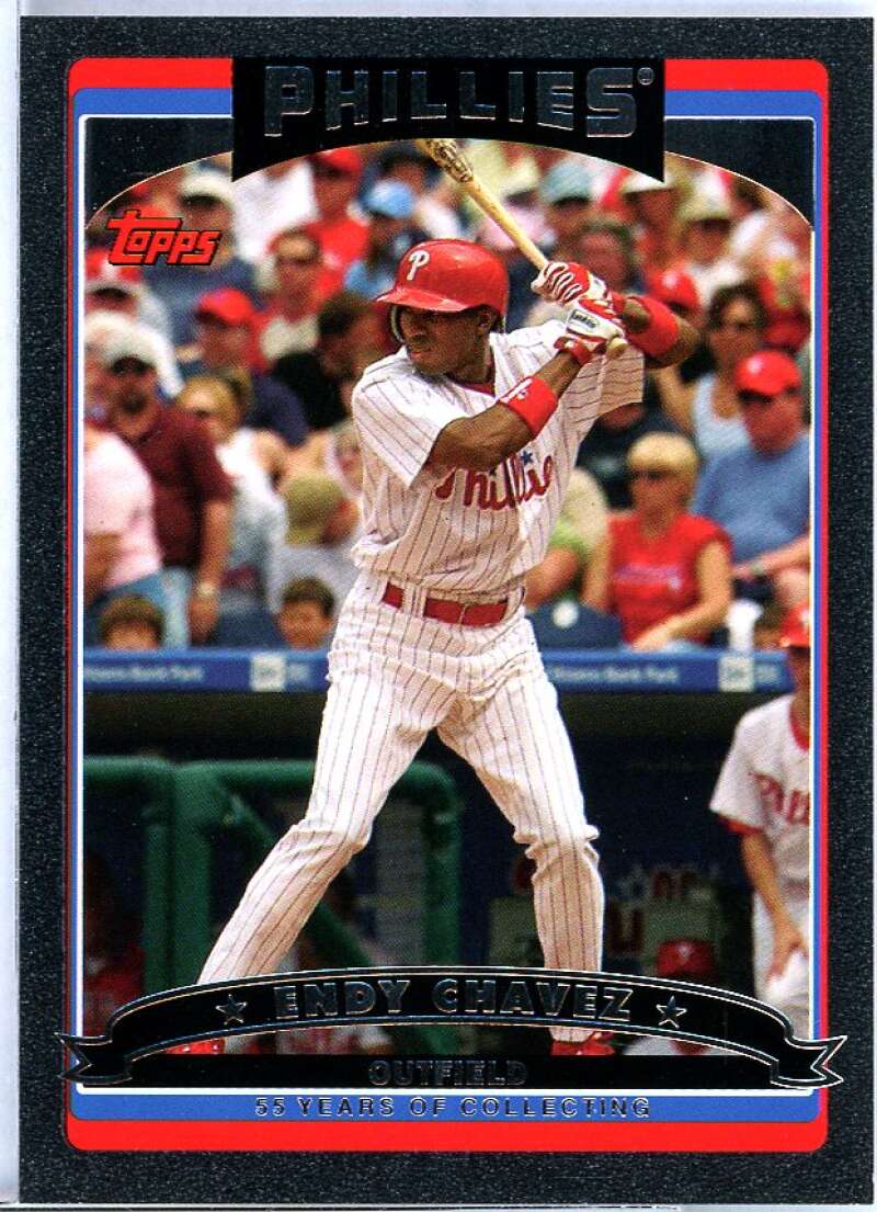 Endy Chavez Card 2006 Topps Black #83 Image 1