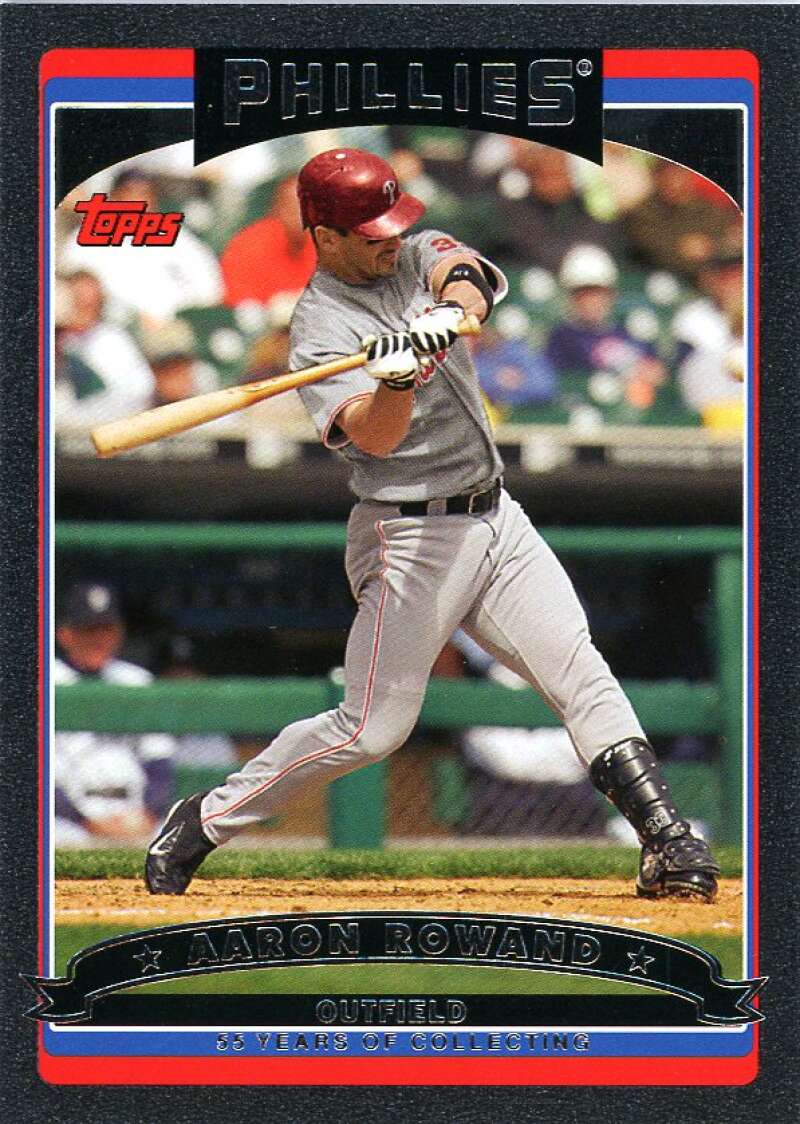 Aaron Rowand Card 2006 Topps Black #182 Image 1