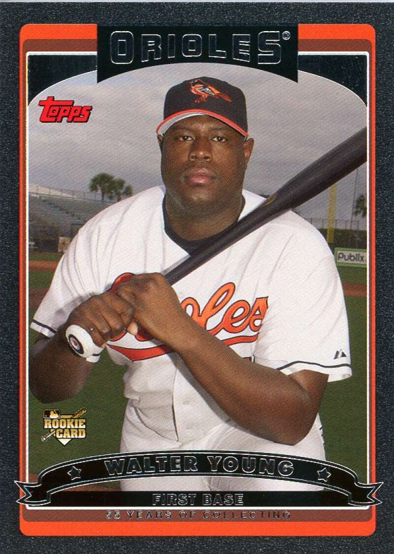 Walter Young Card 2006 Topps Black #307 Image 1