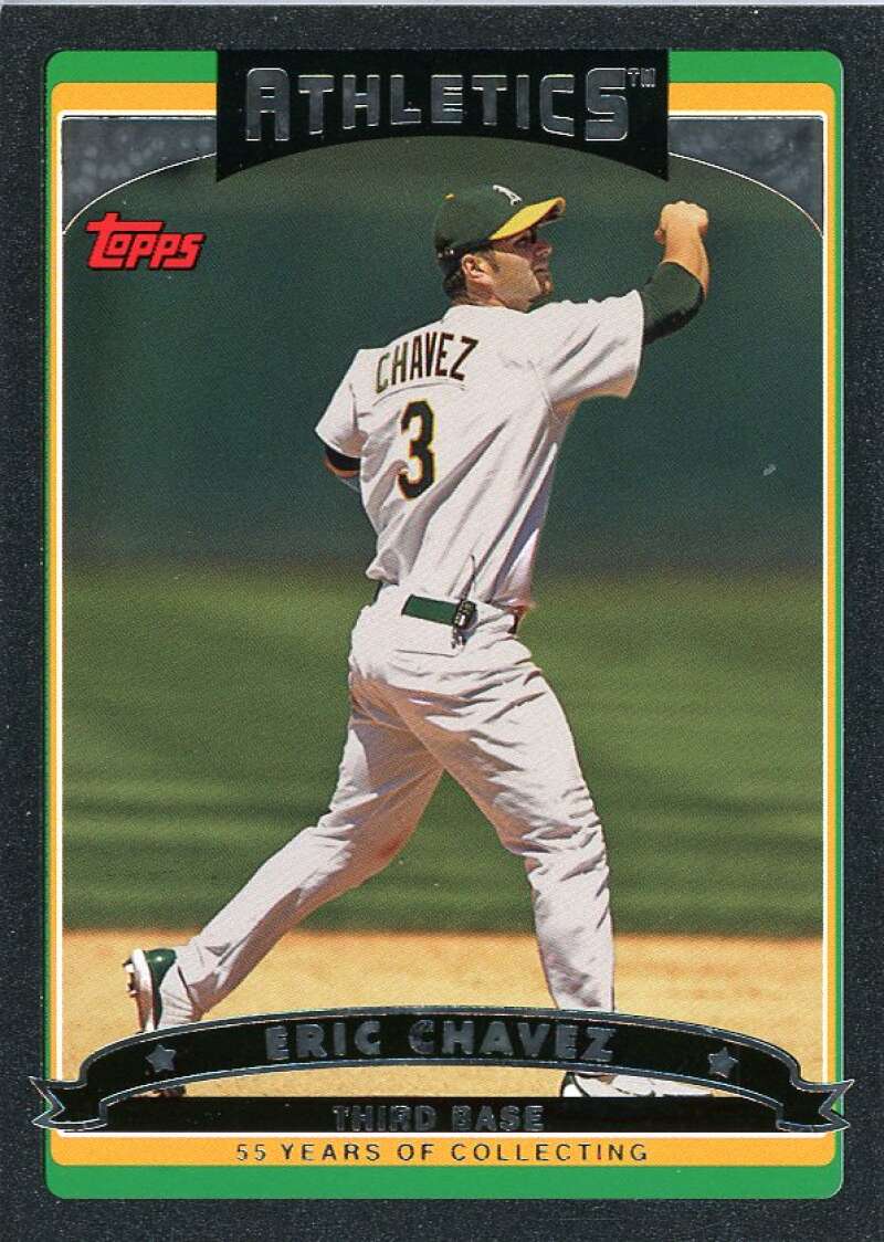 Eric Chavez Card 2006 Topps Black #340 Image 1