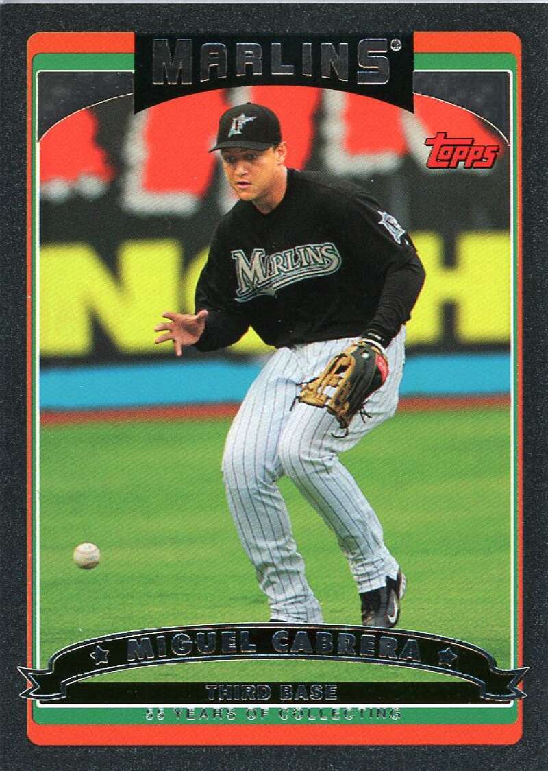 Miguel Cabrera Card 2006 Topps Black #410 Image 1