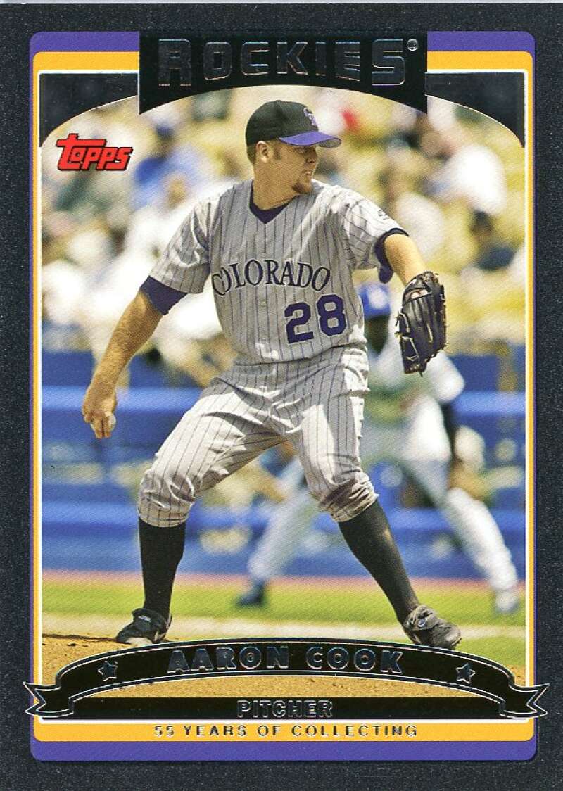 Aaron Cook Card 2006 Topps Black #422 Image 1