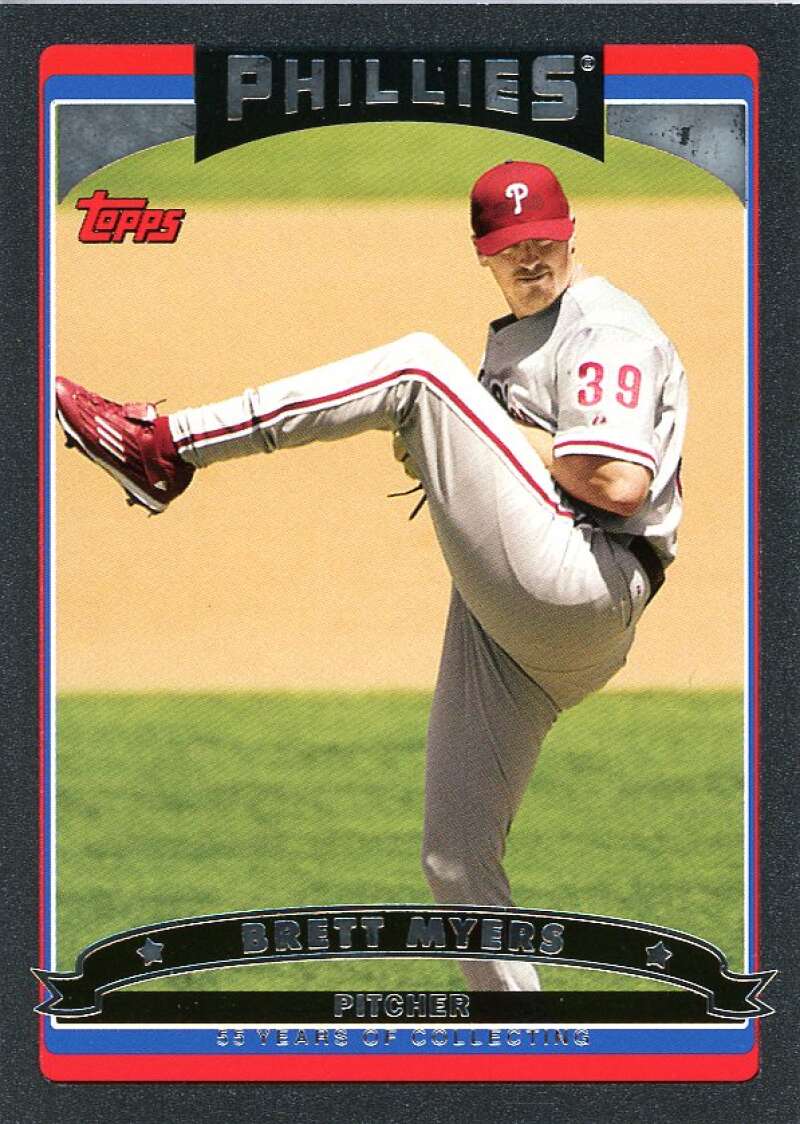 Brett Myers Card 2006 Topps Black #432 Image 1