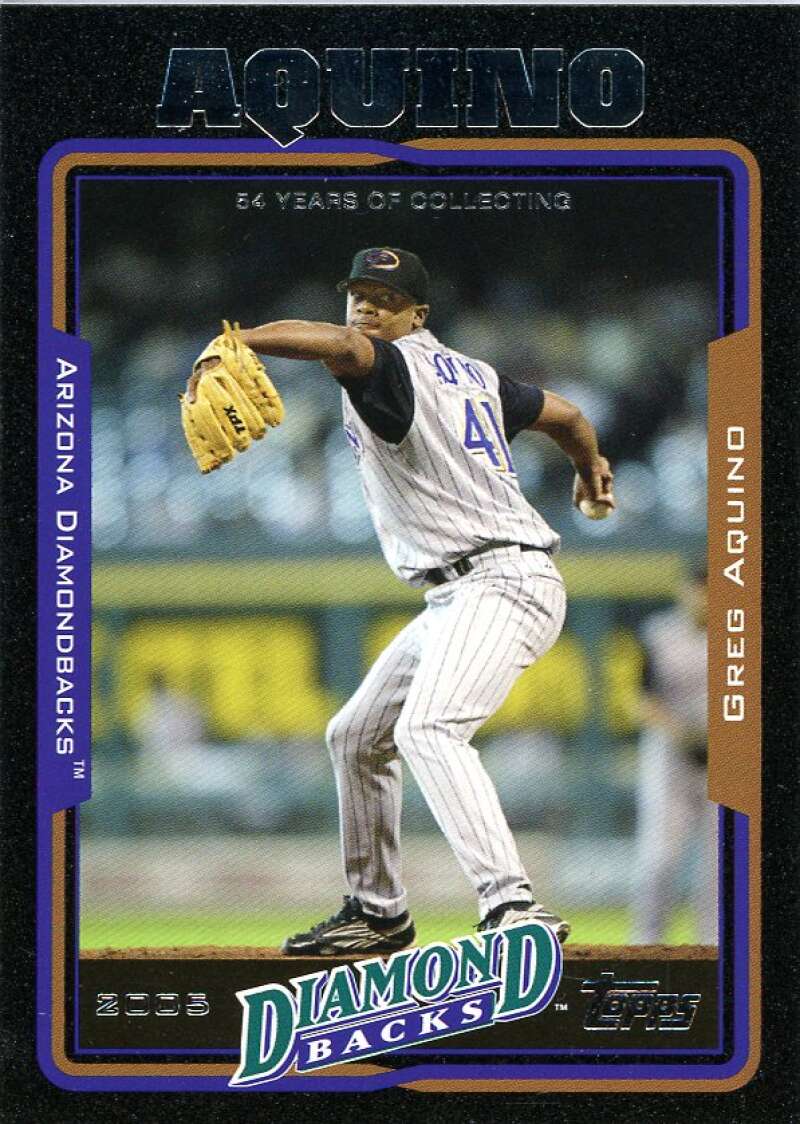 Greg Aquino Card 2005 Topps Black #434 Image 1