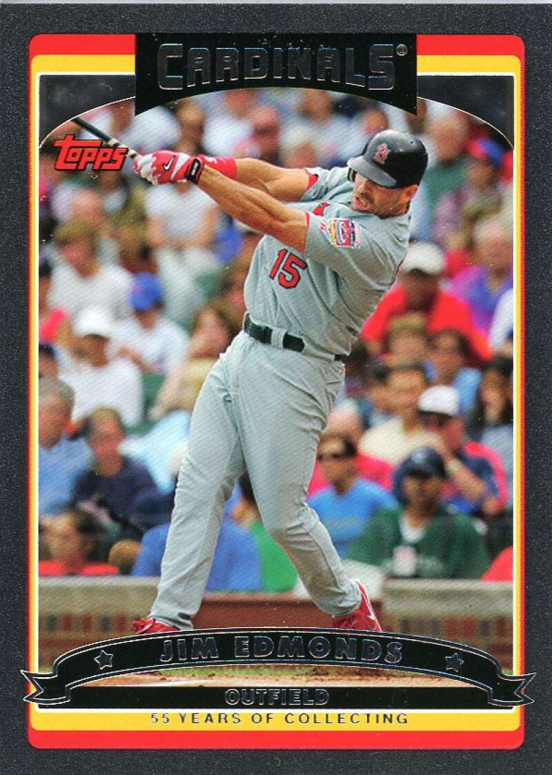 Jim Edmonds Card 2006 Topps Black #535 Image 1