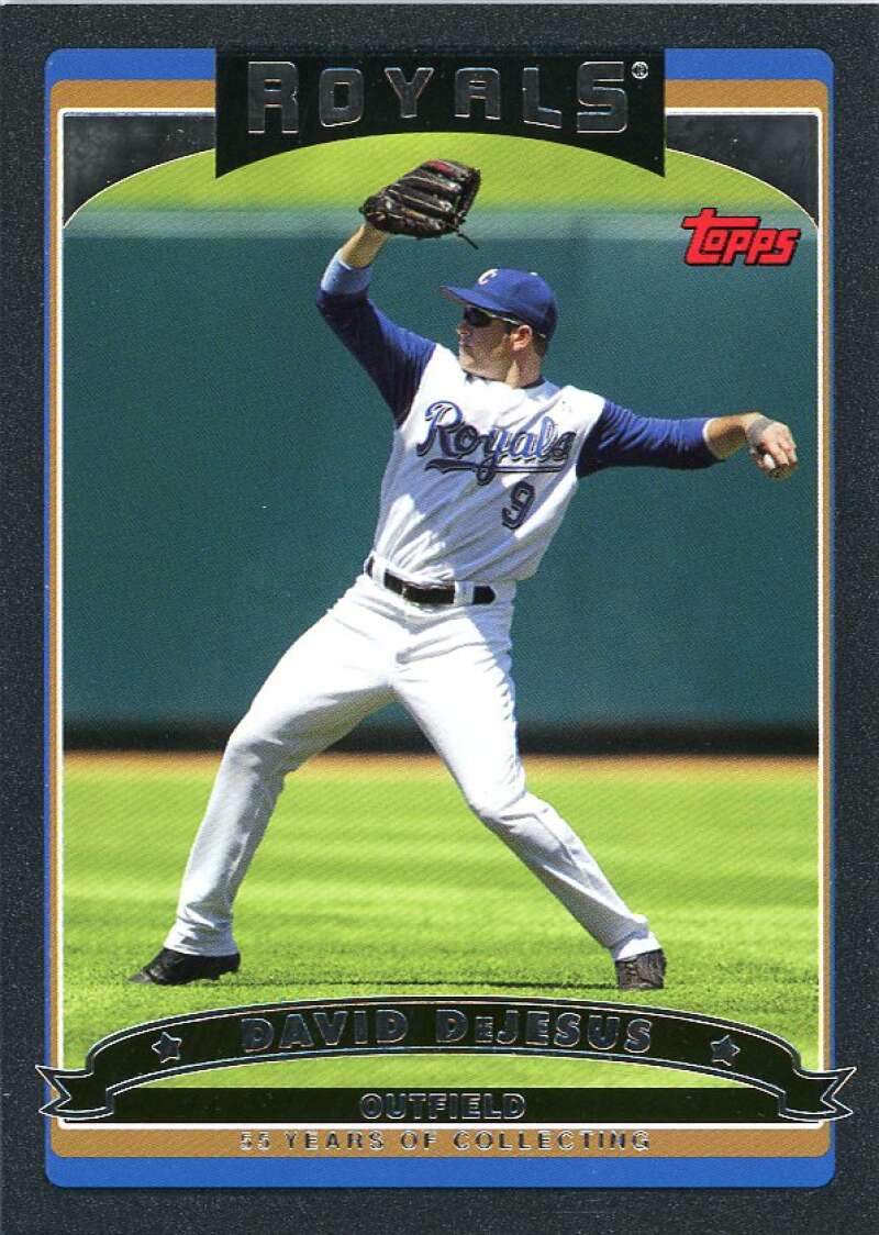 David DeJesus Card 2006 Topps Black #565 Image 1