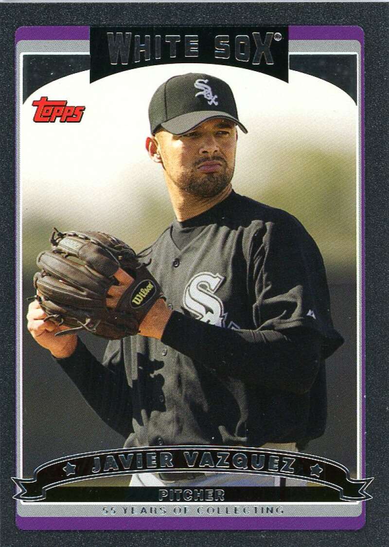 Javier Vazquez Card 2006 Topps Black #579 Image 1