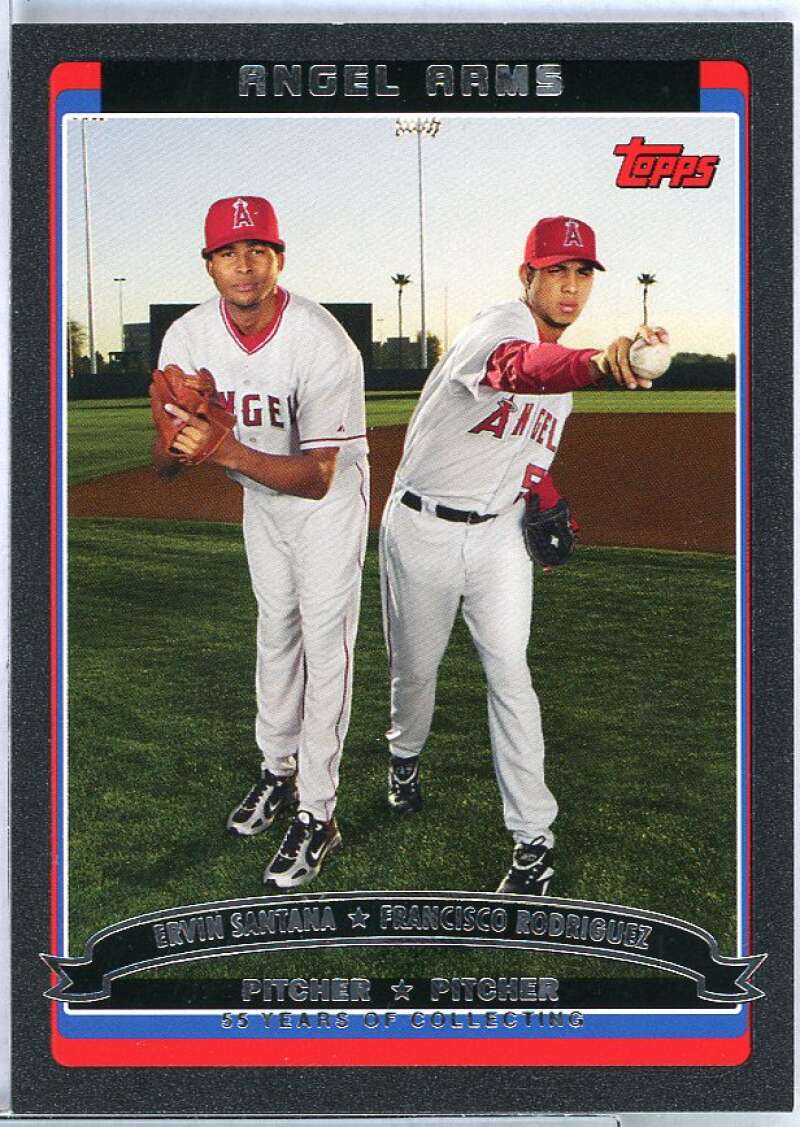 Ervin Santana/Francisco Rodriguez Card 2006 Topps Black #660 Image 1