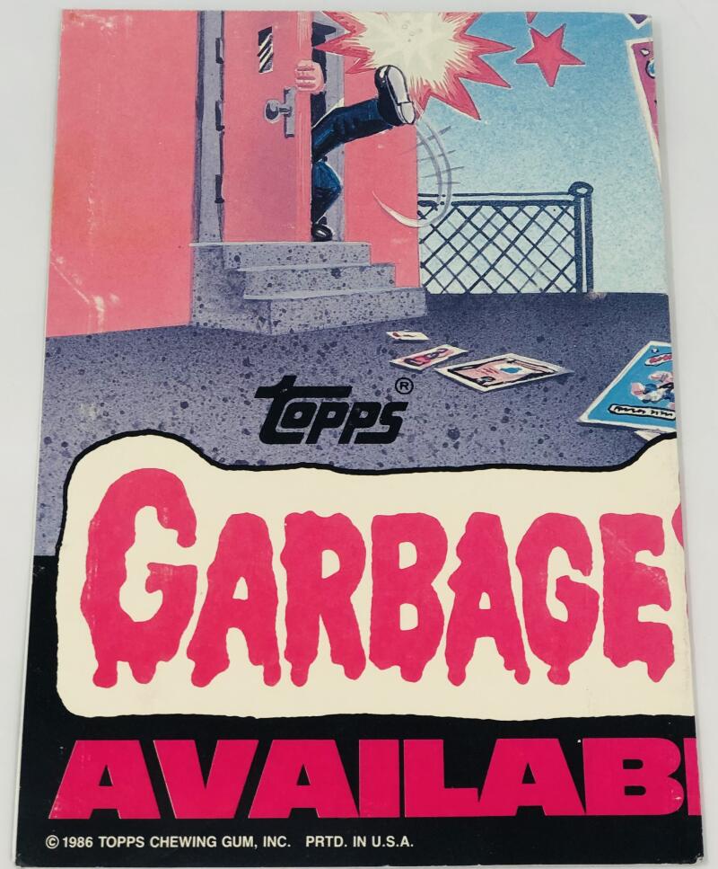 1986 Topps Garbage Pail Kids 6th Series Folded Poster  Image 3
