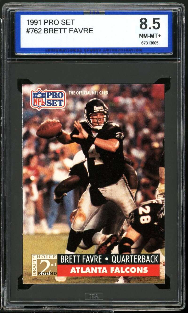 Atlanta Falcons Rookie Card 1991 Pro Set #762 ISA 8.5 NM-MT+ Image 1