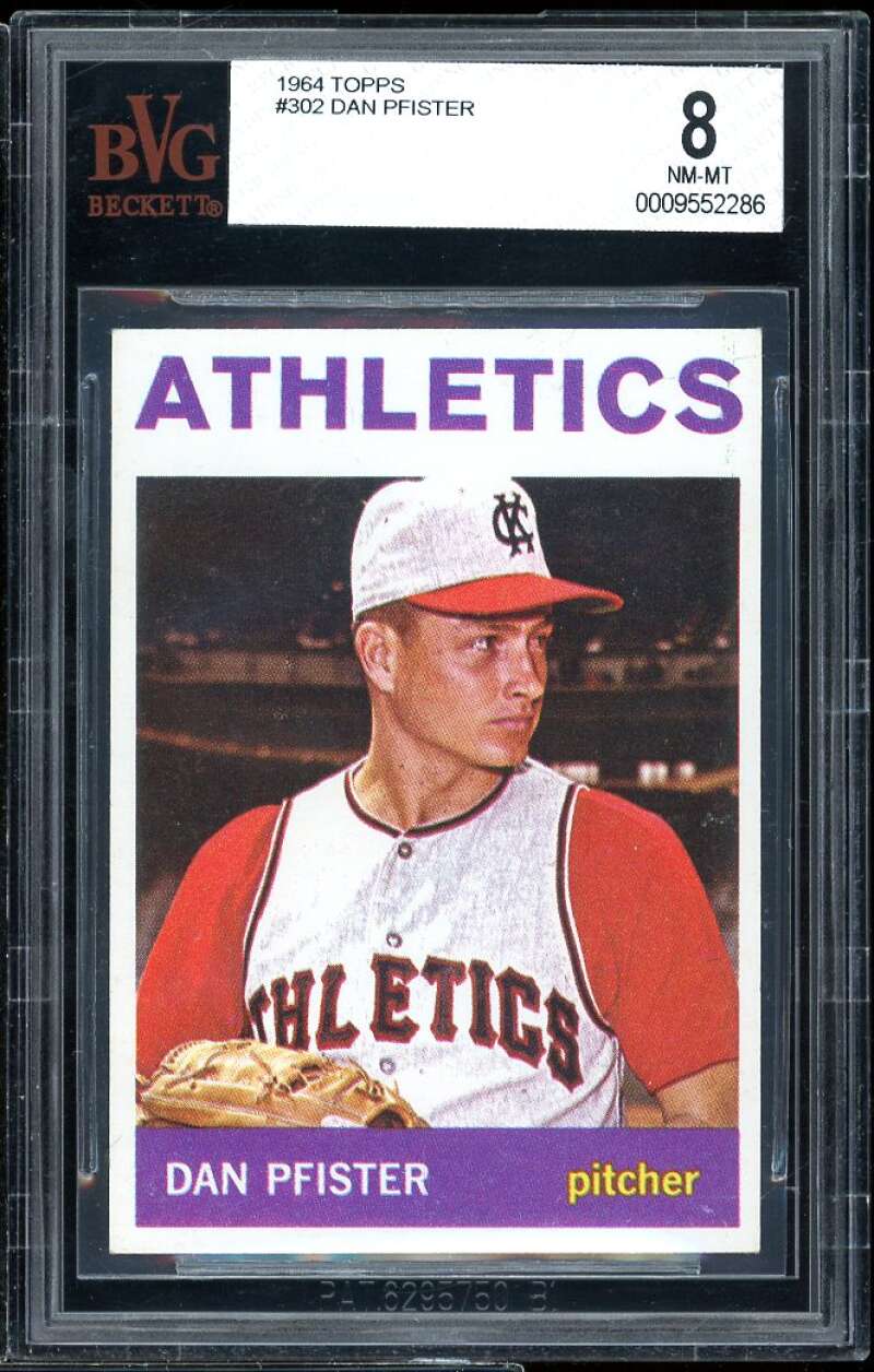 Dan Pfister Card 1964 Topps #302 BVG BVG 8 Image 1