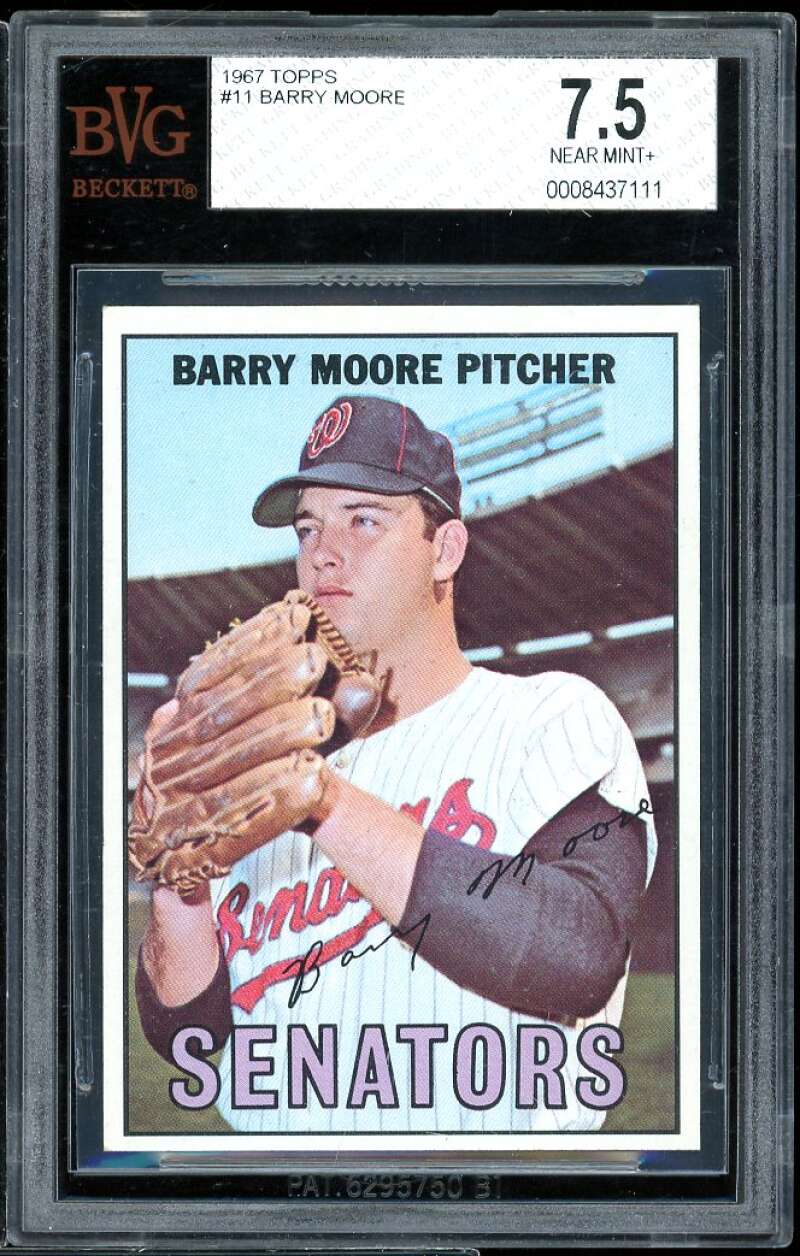 Barry Moore Card 1967 Topps #11 BVG BVG 7.5 Image 1