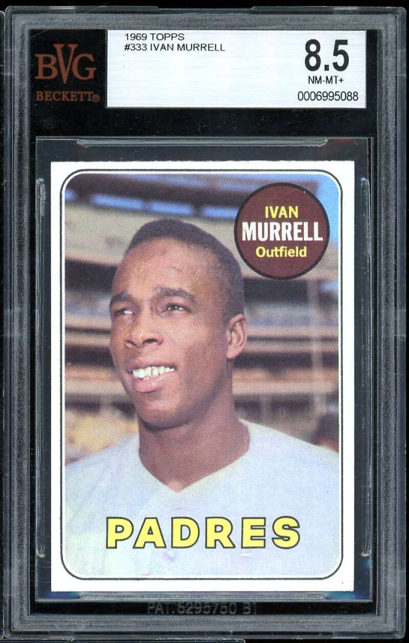 Ivan Murrell Card 1969 Topps #333 BVG BVG 8.5 Image 1