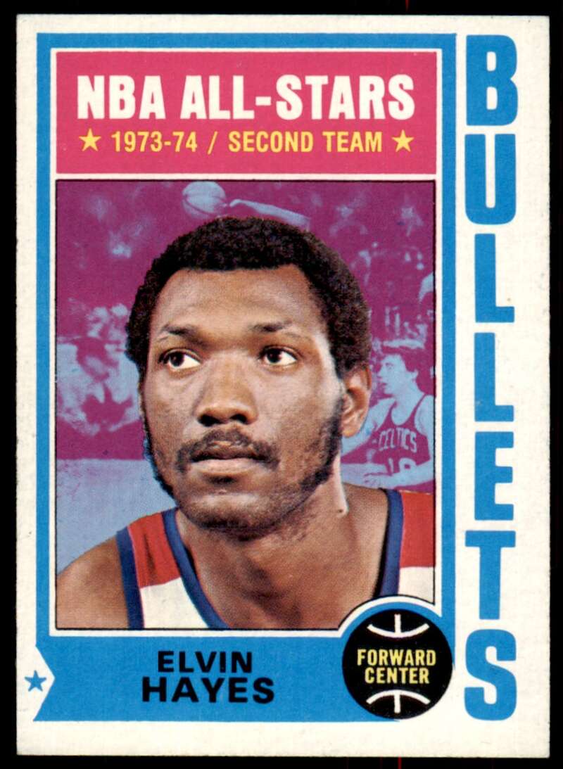 Elvin Hayes Card 1974-75 Topps #30 Image 1