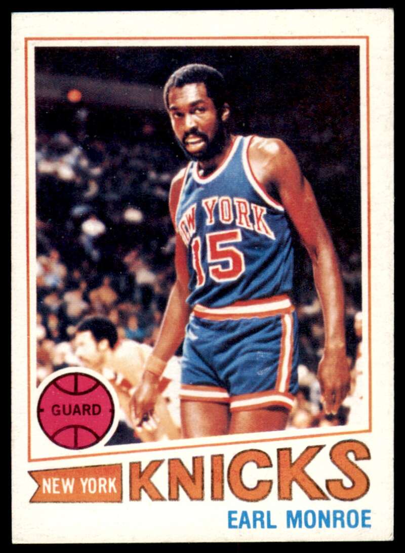 Earl Monroe Card 1977-78 Topps #6 Image 1