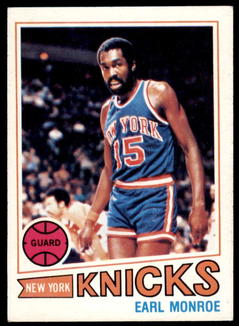 Earl Monroe Card 1977-78 Topps #6 Image 1