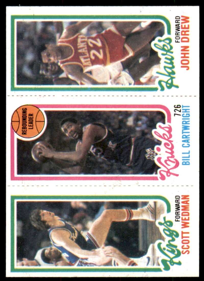 Scott Wedman Bill Cartwright TL John Drew Card 1980-81 Topps #42 Image 1