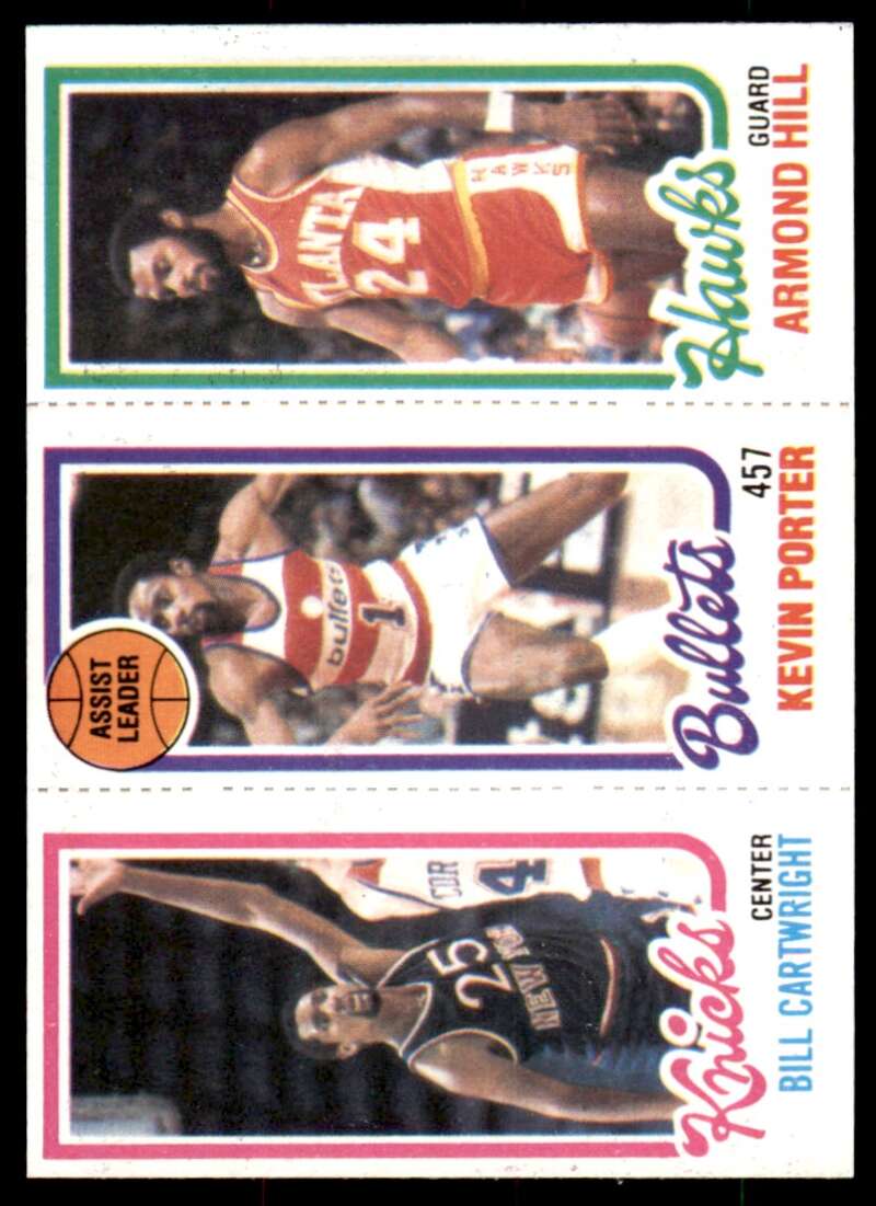 Bill Cartwright Kevin Porter TL Armond Hill Card 1980-81 Topps #60 Image 1