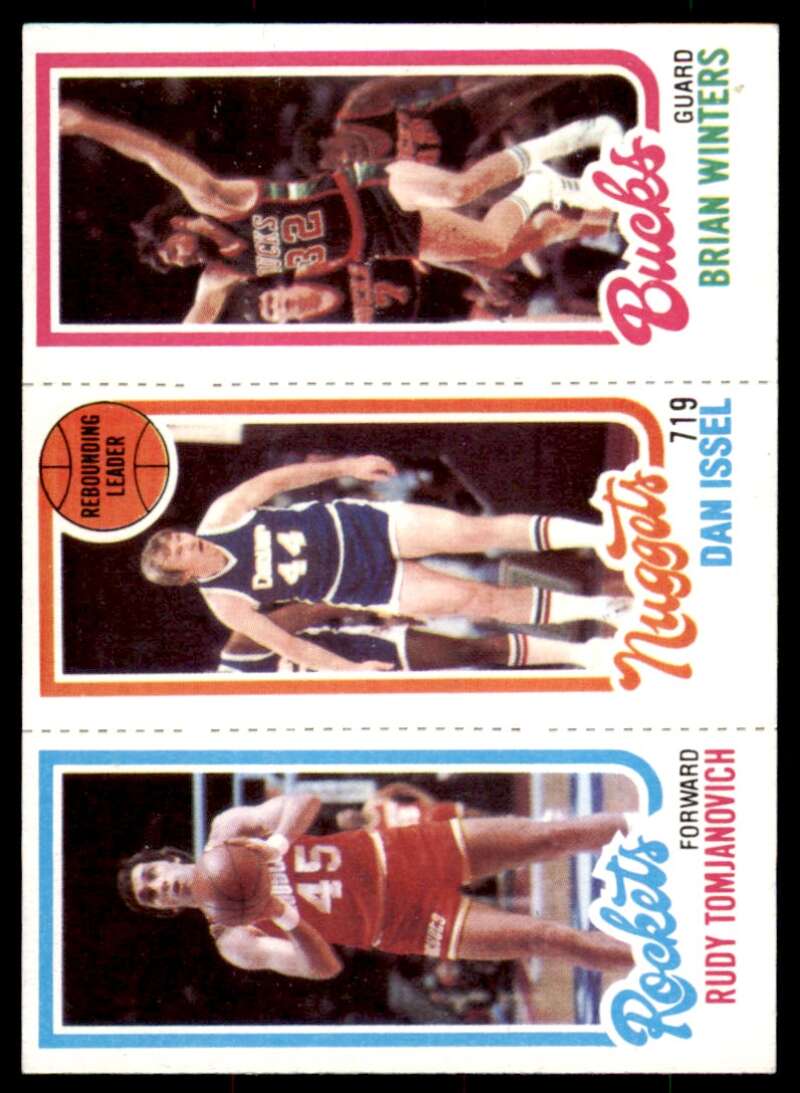 Rudy Tomjanovich Dan Issel TL Brian Winters Card 1980-81 Topps #120 Image 1