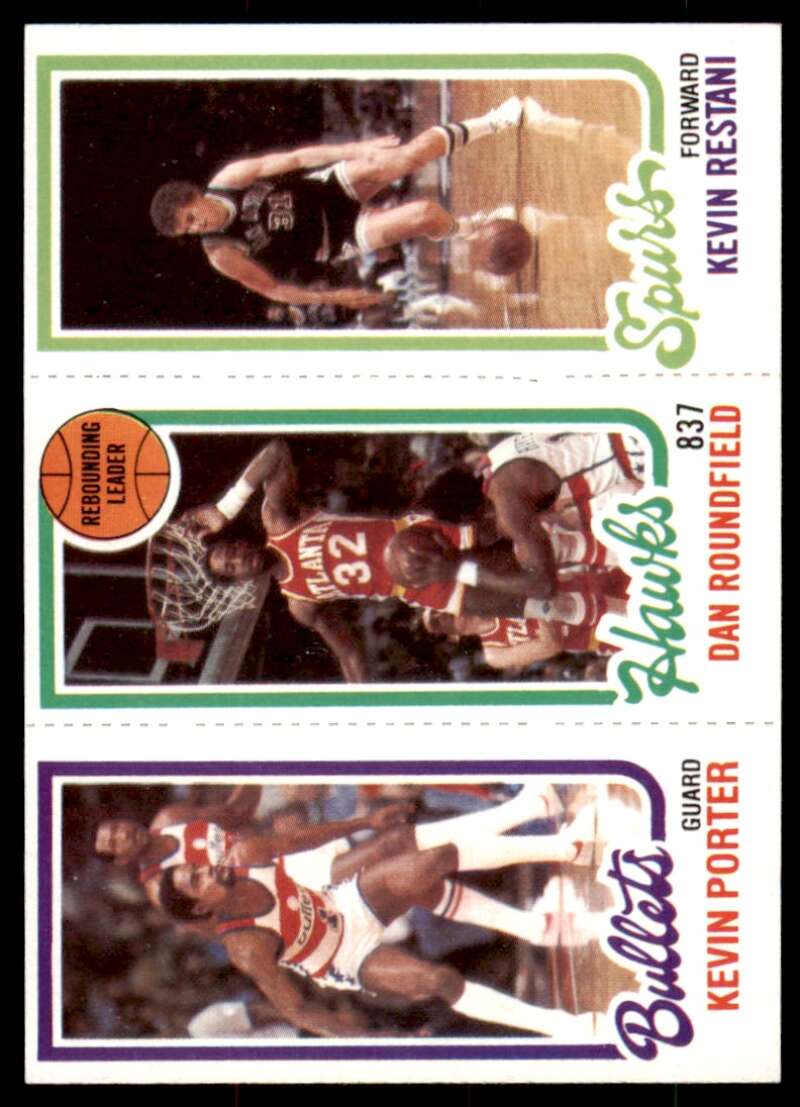 Kevin Porter Dan Roundfield TL Kevin Restani Card 1980-81 Topps #174 Image 1
