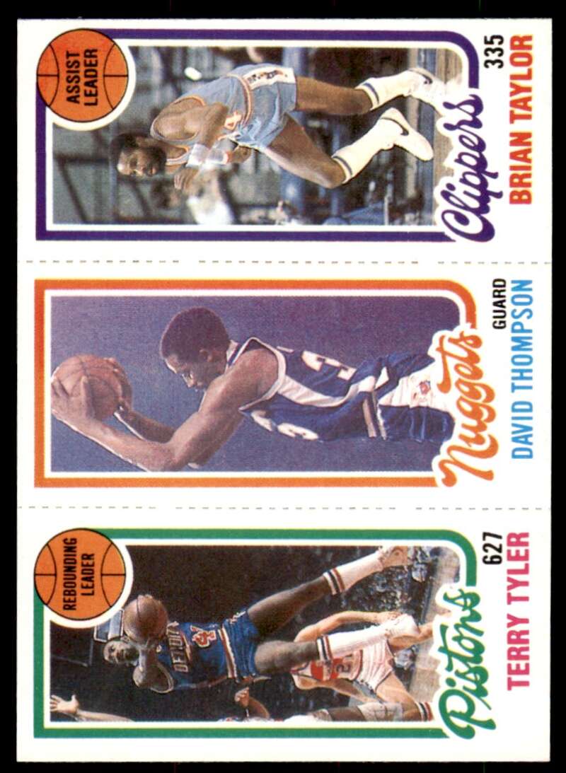 Terry Tyler TL David Thompson Brian Taylor Card TL 1980-81 Topps #108 Image 1