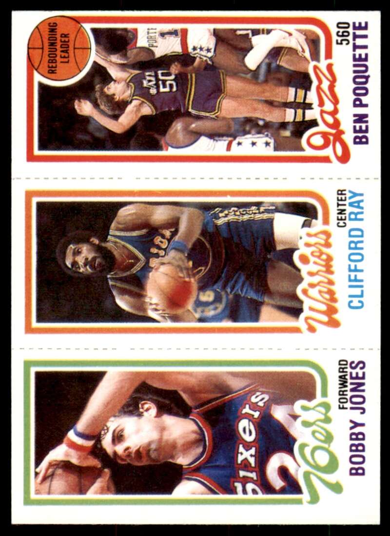 Bobby Jones Clifford Ray Ben Poquette Card TL 1980-81 Topps #155 Image 1