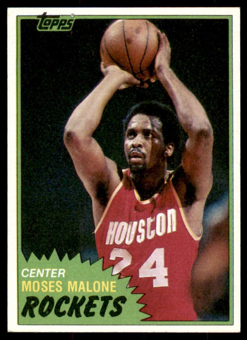 Moses Malone Card 1981-82 Topps #14 Image 1