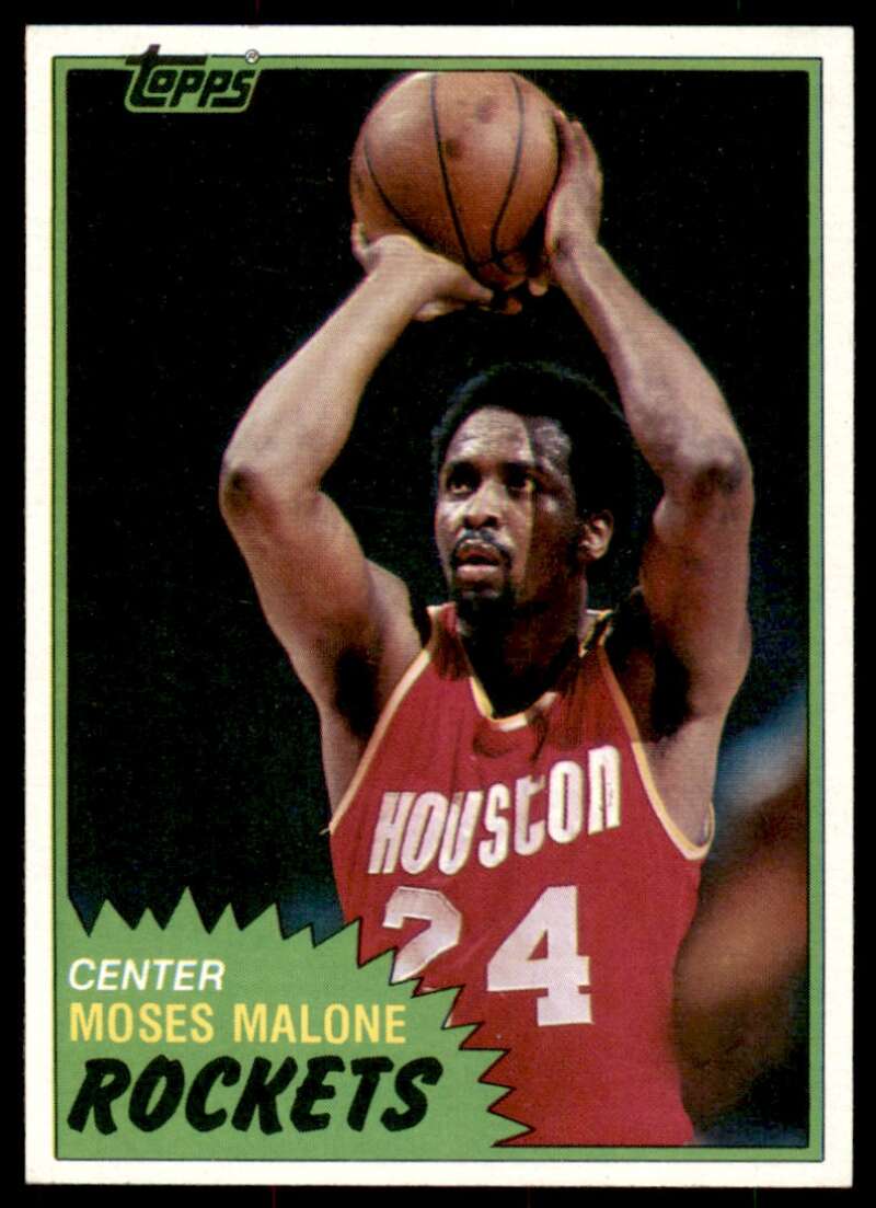 Moses Malone Card 1981-82 Topps #14 Image 1