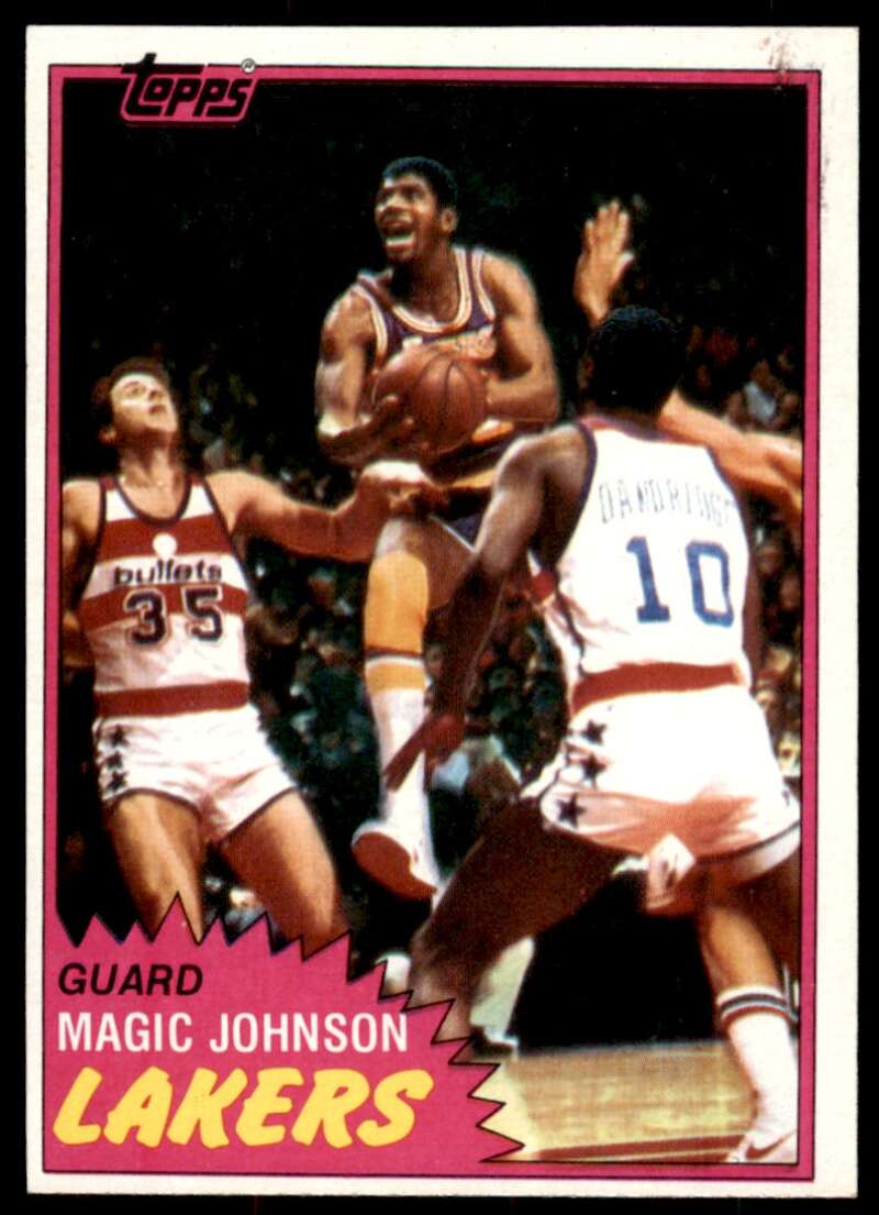 Magic Johnson Card 1981-82 Topps #21 Image 1