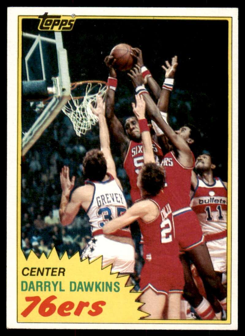 Darryl Dawkins Card 1981-82 Topps #29 Image 1