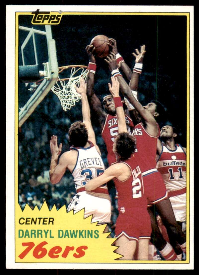 Darryl Dawkins Card 1981-82 Topps #29 Image 1