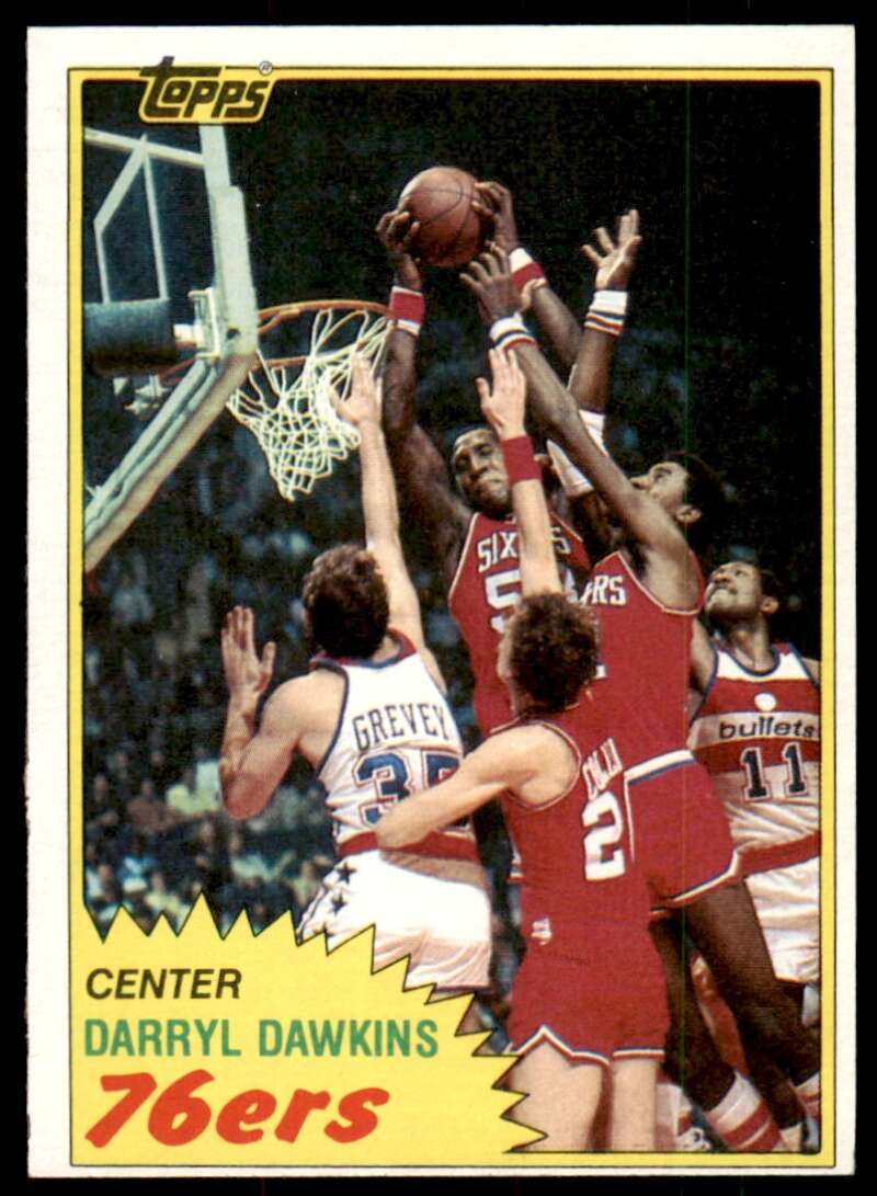 Darryl Dawkins Card 1981-82 Topps #29 Image 1