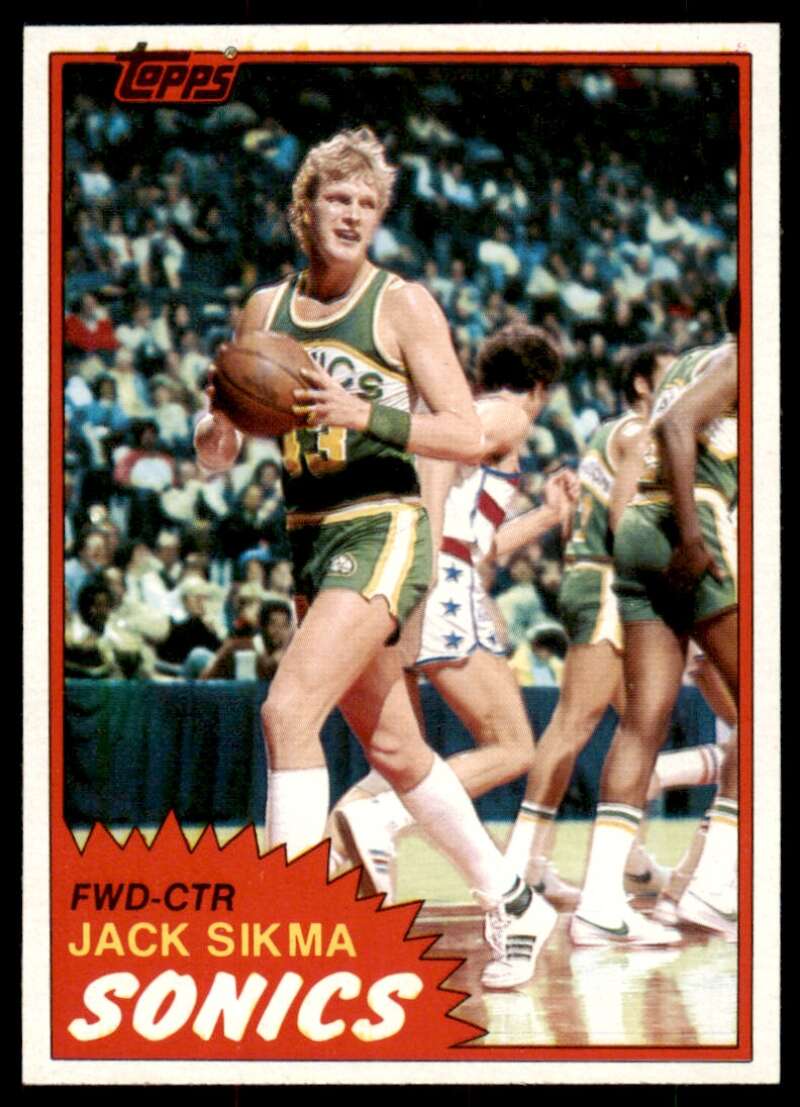 Jack Sikma Card 1981-82 Topps #39 Image 1