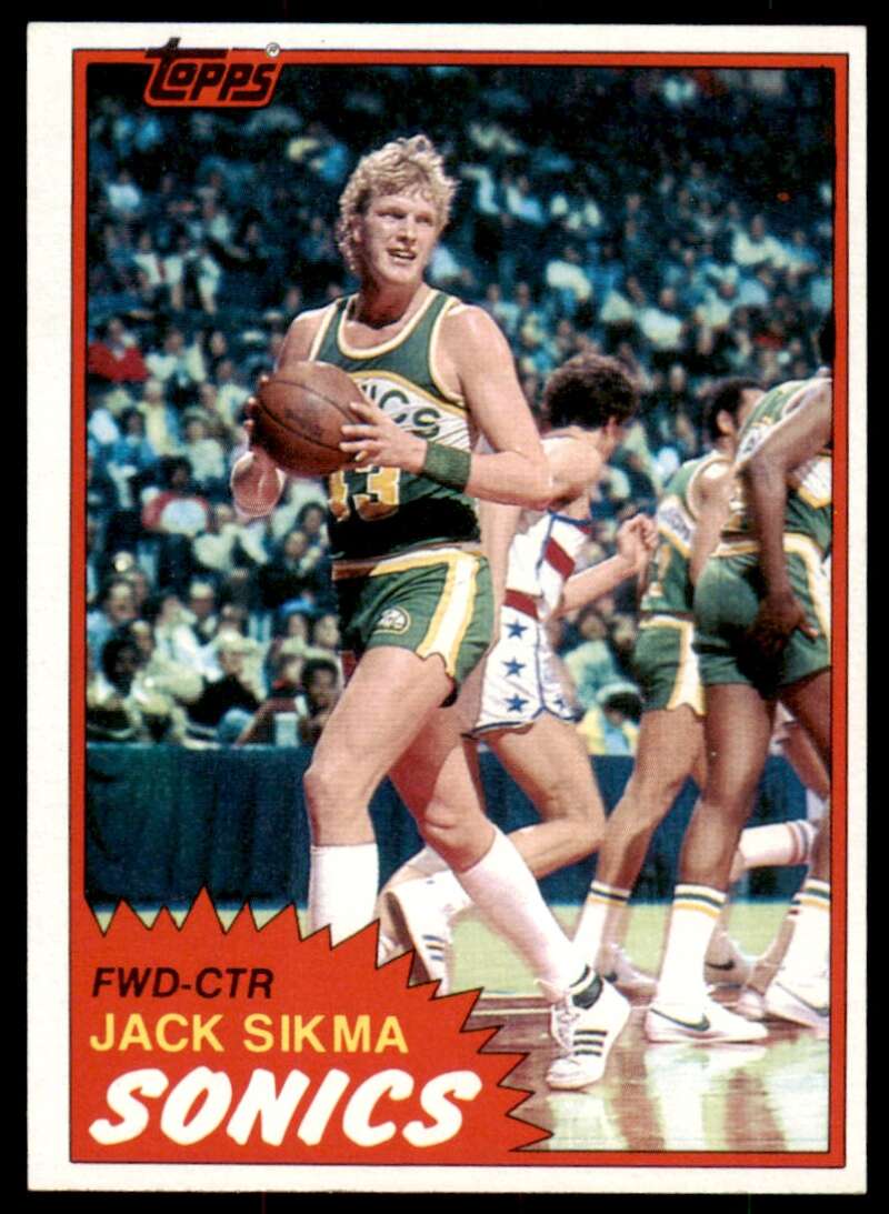 Jack Sikma Card 1981-82 Topps #39 Image 1