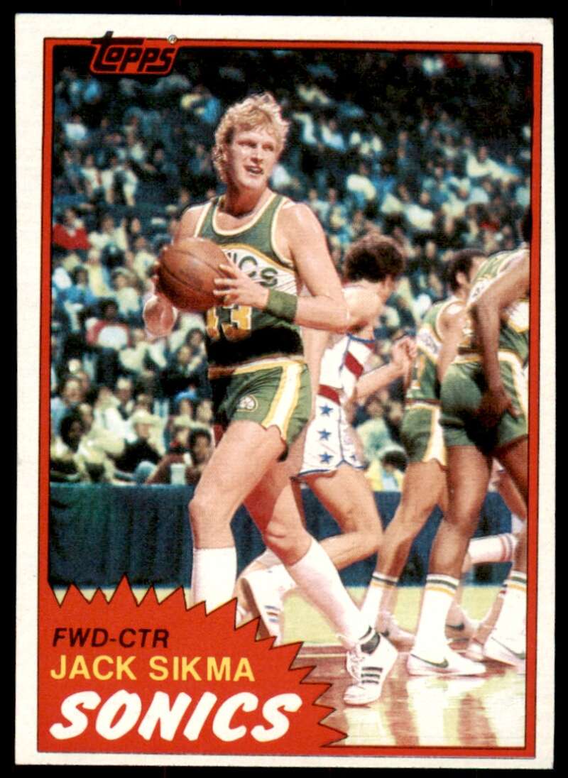 Jack Sikma Card 1981-82 Topps #39 Image 1