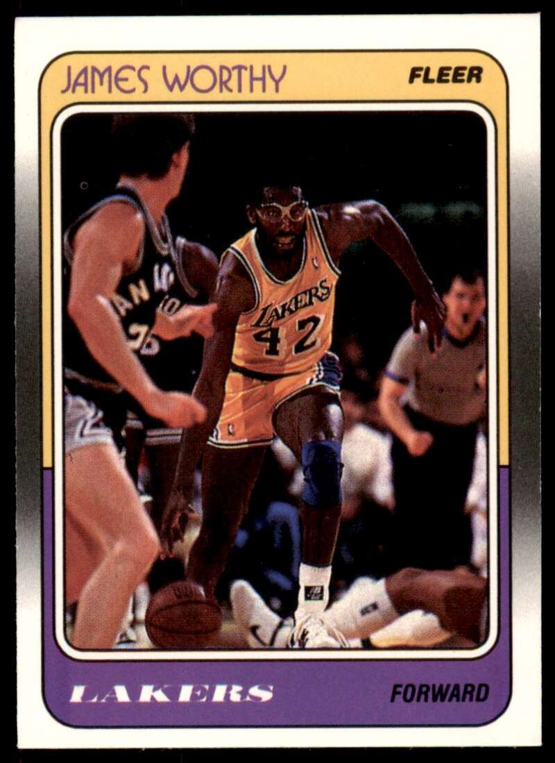 James Worthy Card 1988-89 Fleer #70 Image 1