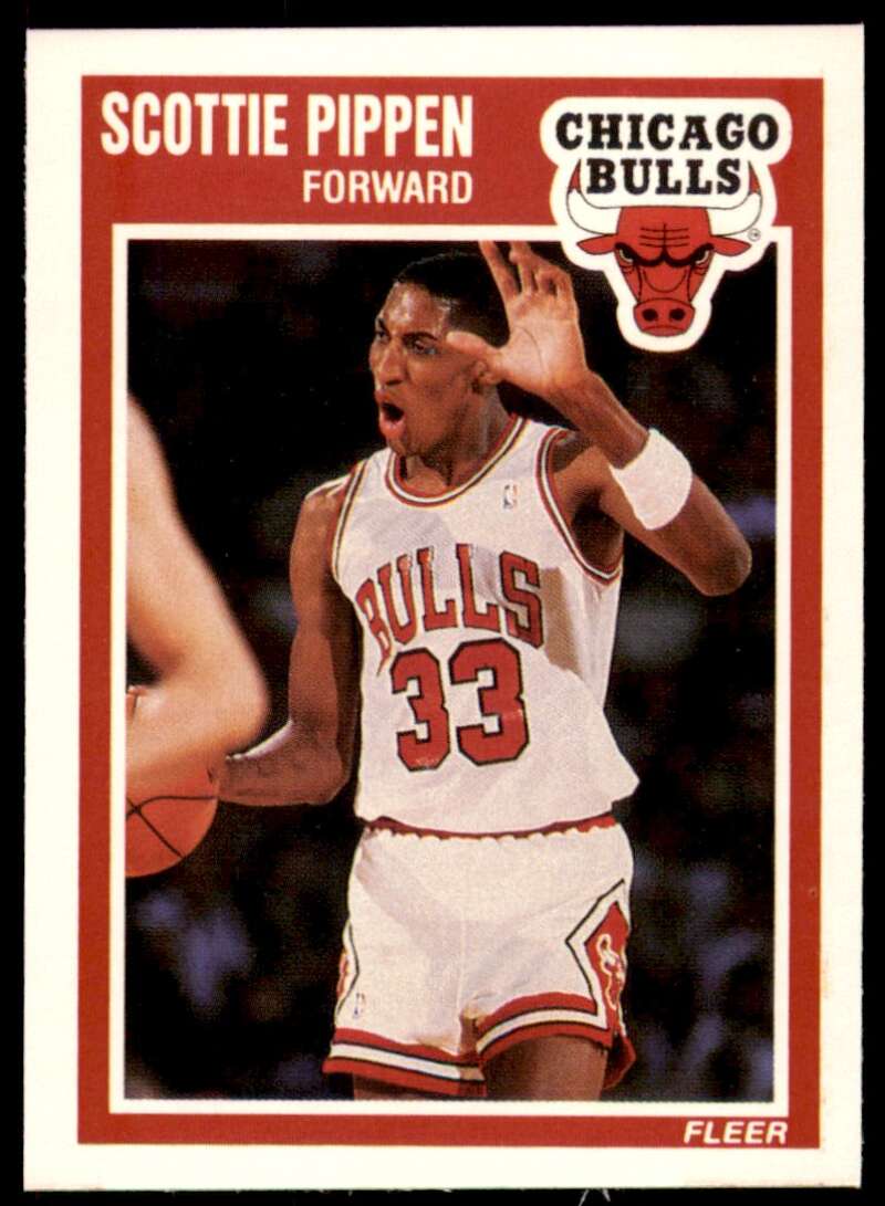 Scottie Pippen Card 1989-90 Fleer #23 Image 1