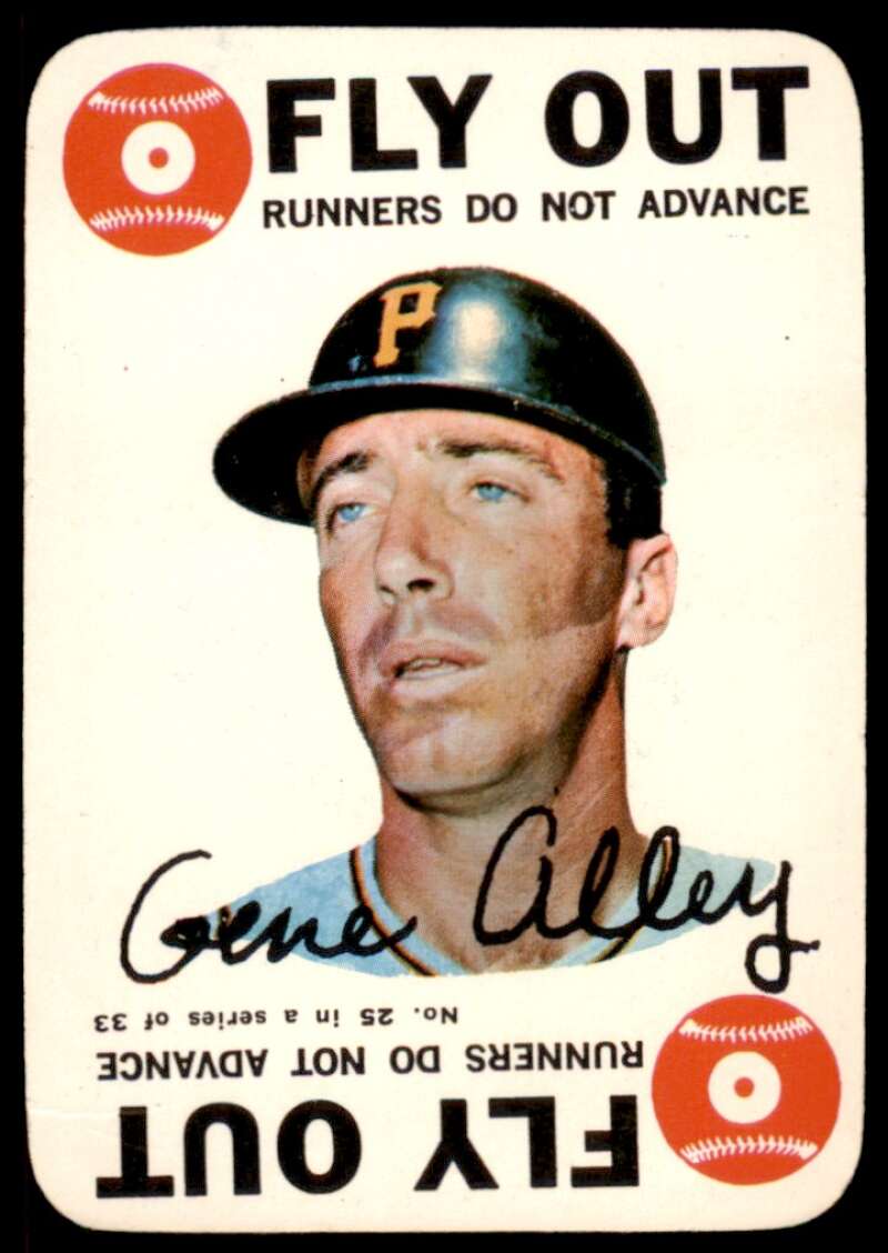 Gene Alley Card 1968 Topps Game #25 Image 1