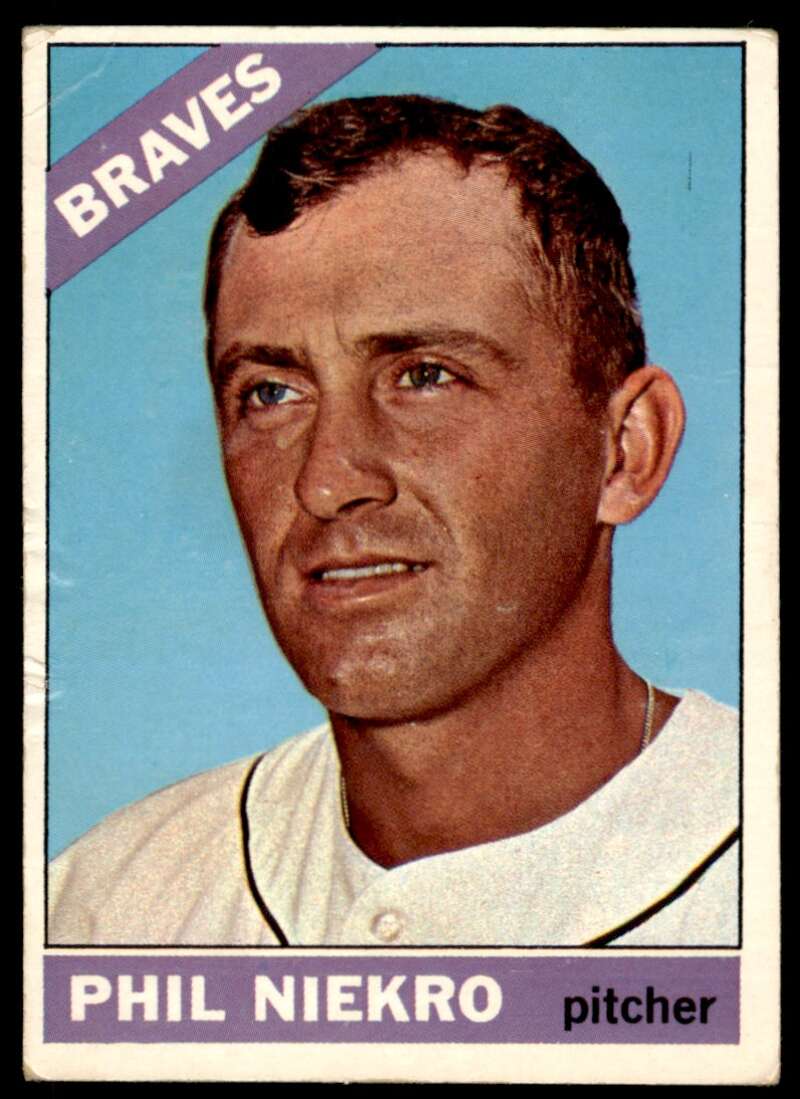 Phil Niekro Card 1966 Topps #28 Image 1