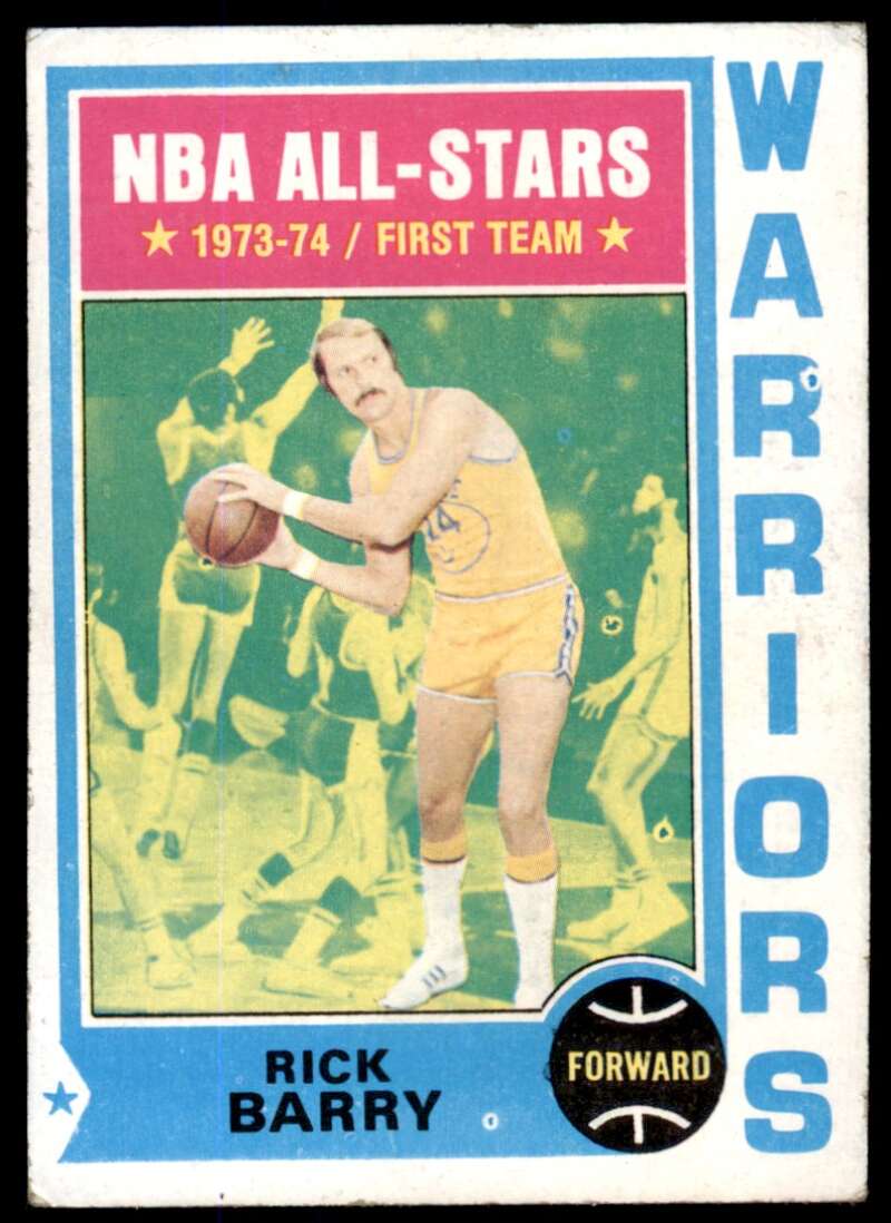 Rick Barry Card 1974-75 Topps #50 Image 1