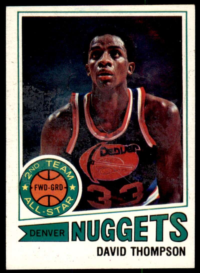 David Thompson Card 1977-78 Topps #60 Image 1