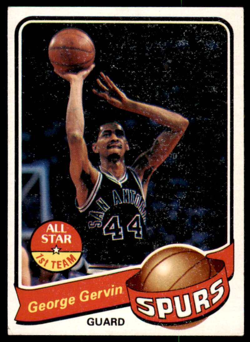 George Gervin Card 1979-80 Topps #1 Image 1