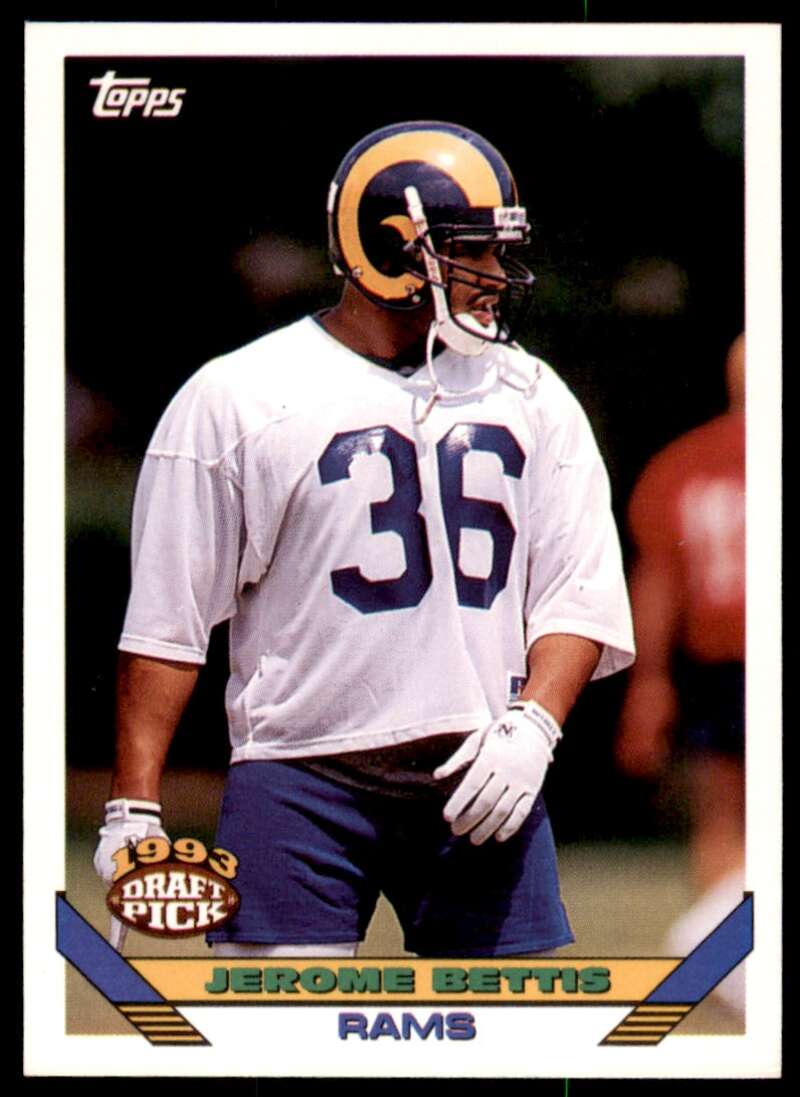 Jerome Bettis Rookie Card 1993 Topps #166 Image 1