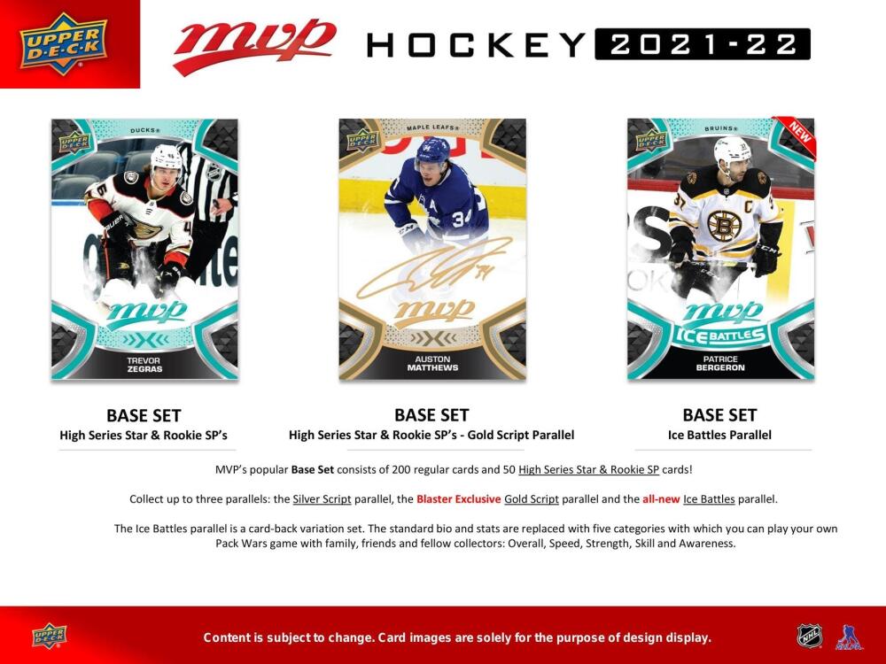 2021-22 Upper Deck MVP Hockey Blaster Box Image 3