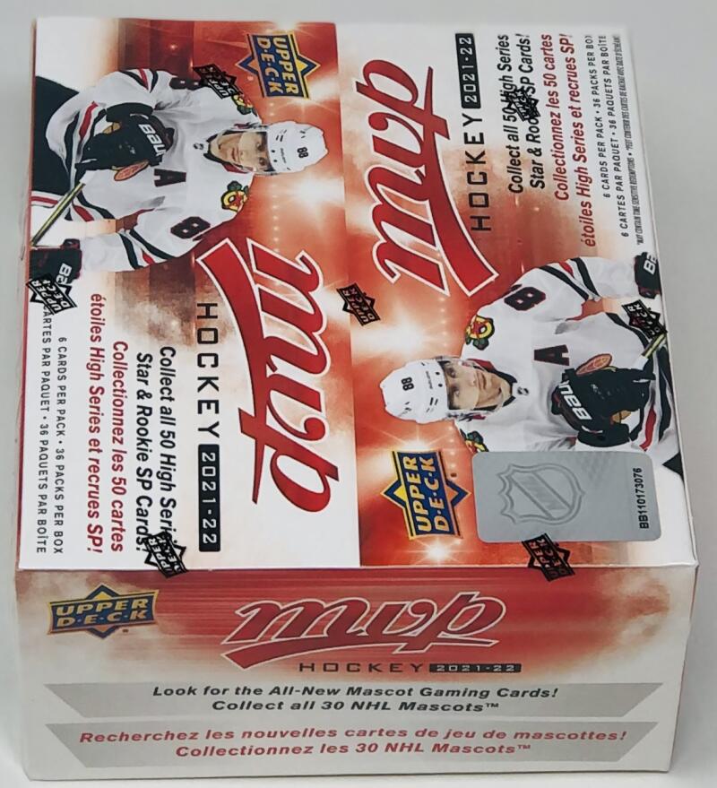2021-22 Upper Deck MVP 36 Pack Hockey Retail Box Image 1